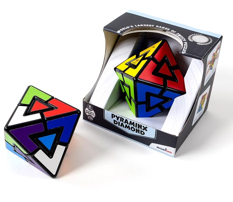 Meffert's Pyraminx Diamond - The Original Travel Friendly Advanced Diamond Brainteaser from Recent Toys for Ages 9 - Adult