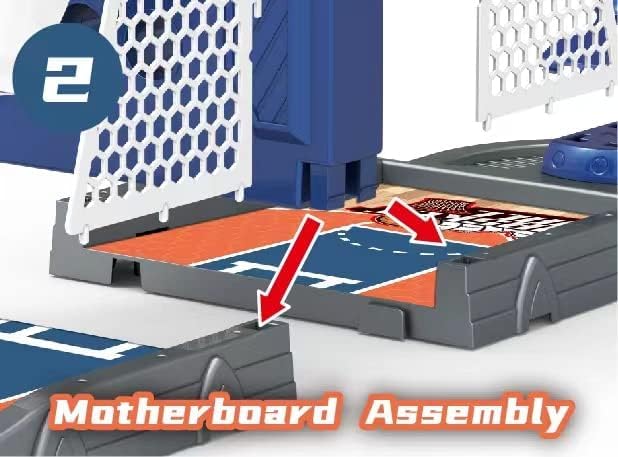 Odebiao Desktop Basketball Arcade - Interactive Finger Shoot Game with Auto-Scoring & Portable Court | 24" Mini Hoop for Kids Adults Family Game