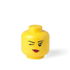 LEGO Small Winking Stackable Storage Head, Girl, 1 piece