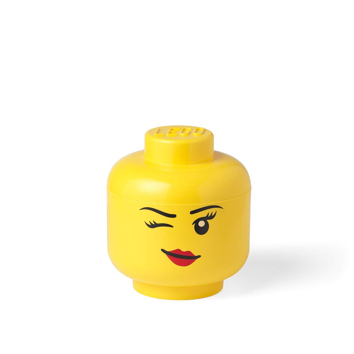 LEGO Small Winking Stackable Storage Head, Girl, 1 piece