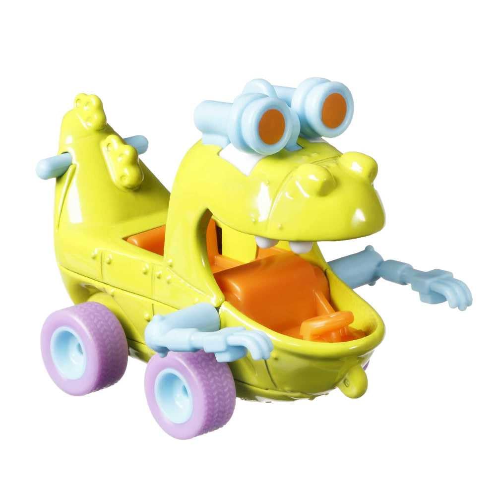 Hot Wheels Retro Entertainment Collection of 1:64 Scale Rugrats Reptar Car from Blockbuster Movies, TV, & Video Games, Iconic Replicas for Play or