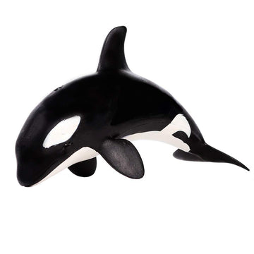 FLORMOON Animal Figures Realistic Little Killer Whale Plastic Early Educational Toys Cupcake Topper Party Gift for Kids 2+ Year Old