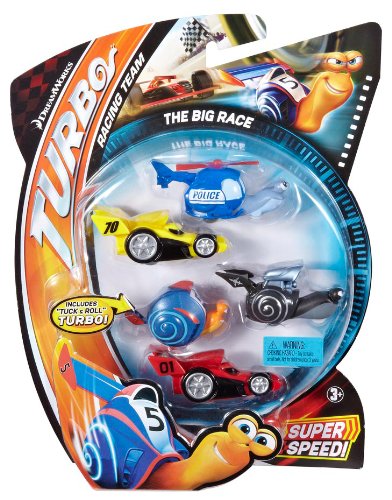 Mattel Dreamworks Turbo Movie Moments Shell Racers The Big Race Vehicle