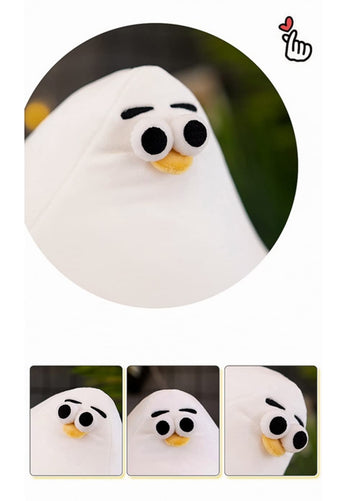 JOSON Chubby Plush Seagull Toy, Cute Cartoon Plush Fat Chicken Animal Stuffed Animal for Boys and Girls (15.78")