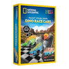 National Geographic Pull Back Dinosaur Race Cars Craft Kit - Paint 3 Dino Racecars with 6 Paint Colors, Dinosaur Toys for Kids, Kids Painting Kit