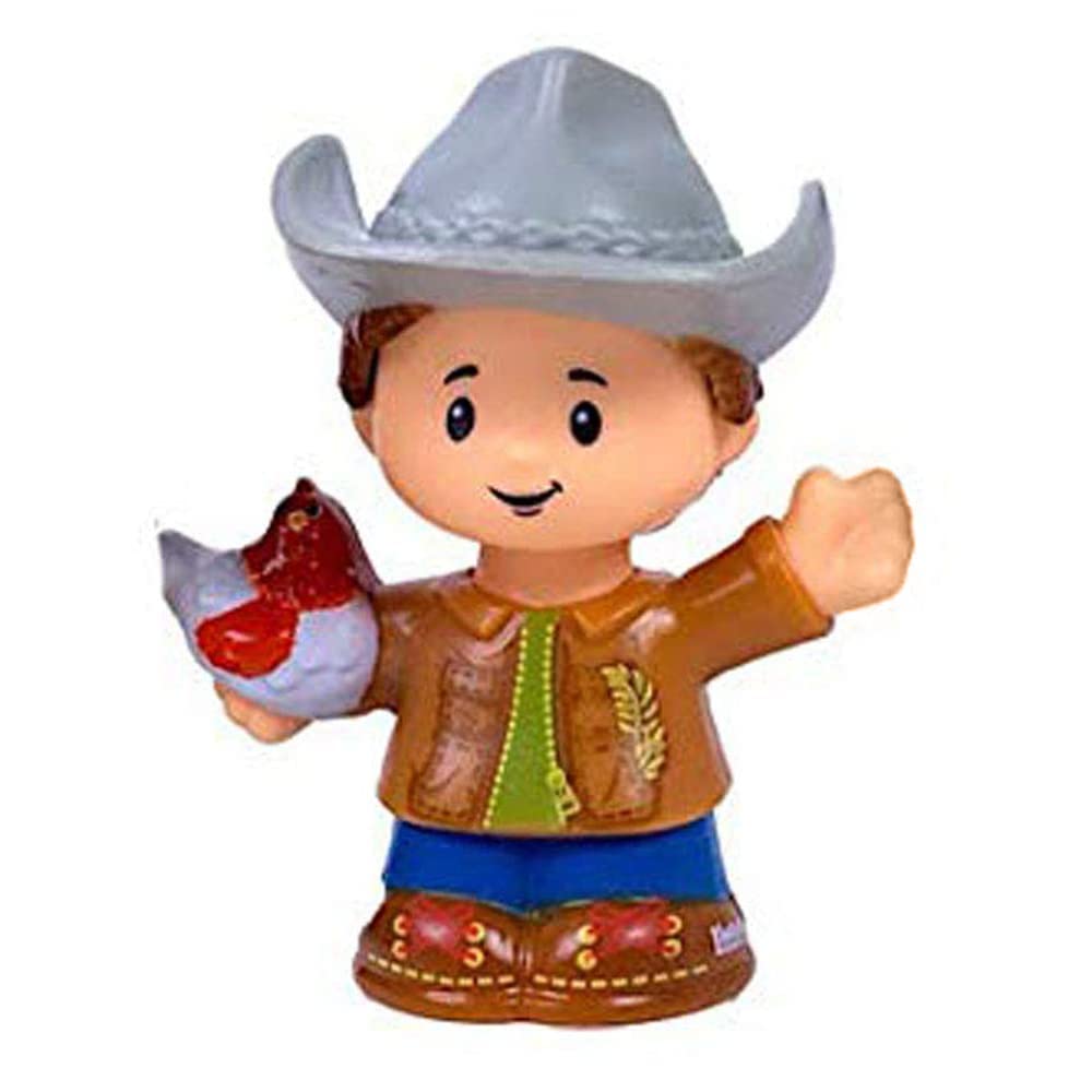 Fisher-Price Replacement Part Little People Caring for Animals Farm Zoo Safari Friends Playset DWC31 and CHJ51 - Replacement Farmer Cowboy Figure