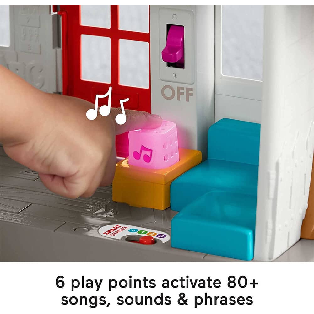 Fisher-Price Little People Toddler Toy Friends Together Play House, Learning Playset with 10 Pieces for Preschool Pretend Play Kids Ages 1+ Years