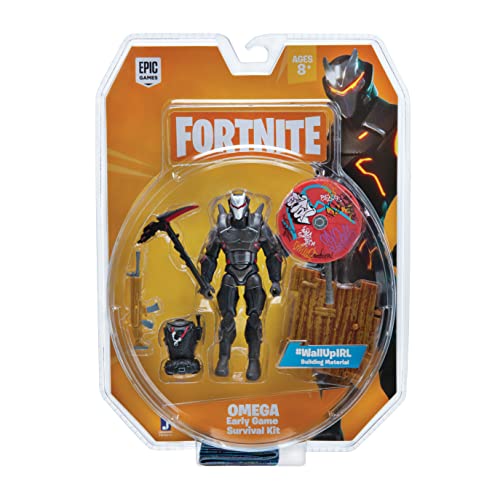Jazwares Fortnite Early Game Survival Kit Figure Pack, Omega
