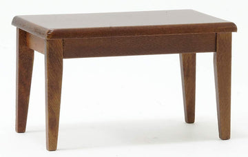 Classics by Handley Dollhouse Miniature Rectangular Kitchen Table, Walnut