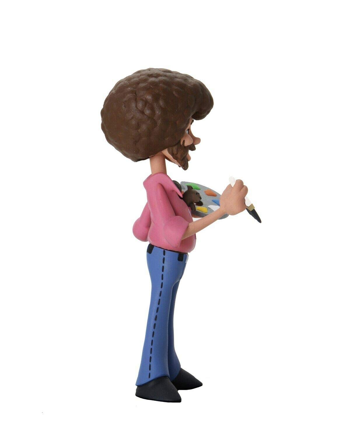 NECA Bob Ross - 6” Scale Action Figure - Toony Classics Bob Ross with Peapod