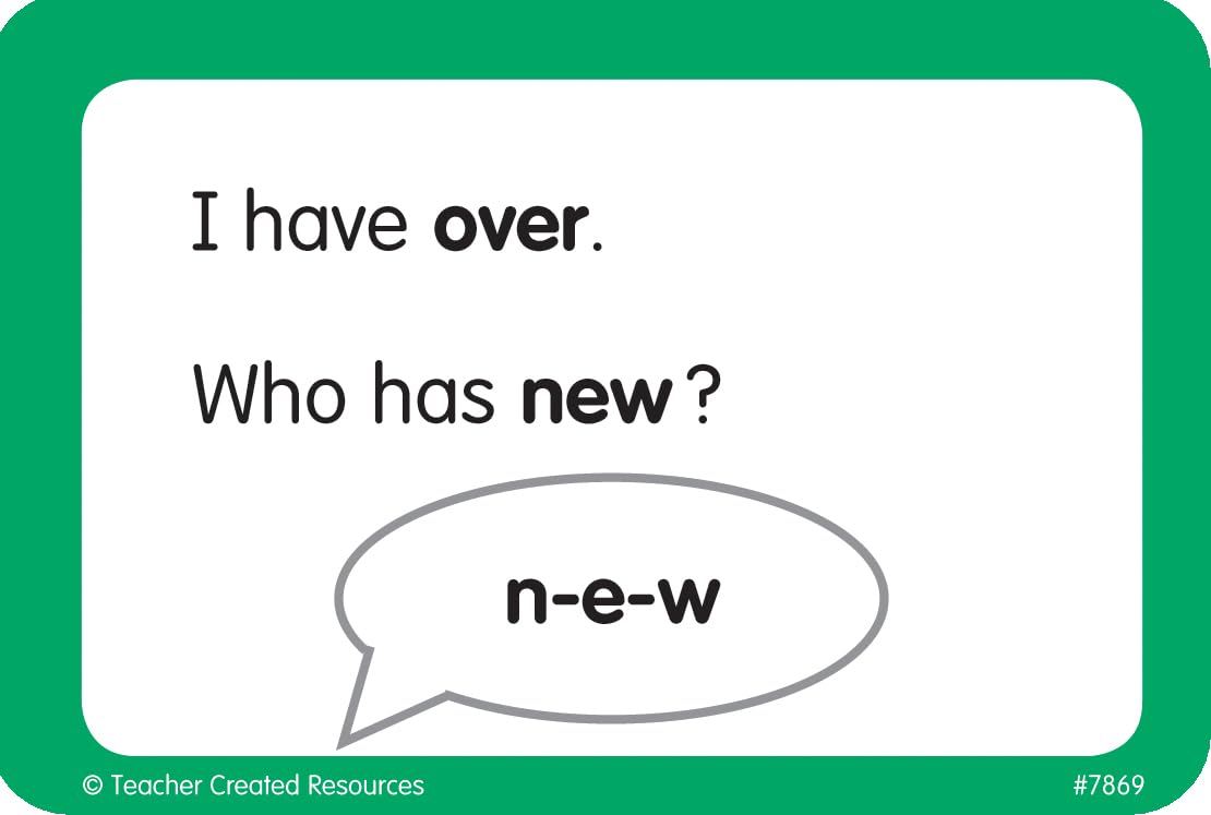 Teacher Created Resources I Have, Who Has Sight Words Game Grade 1