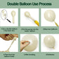 Emerald Green Gold Balloon Arch Kit Double Stuffed Dark Dusty Green Pearl White Sand Latex Balloon Garland for Birthday Baby Shower Wedding