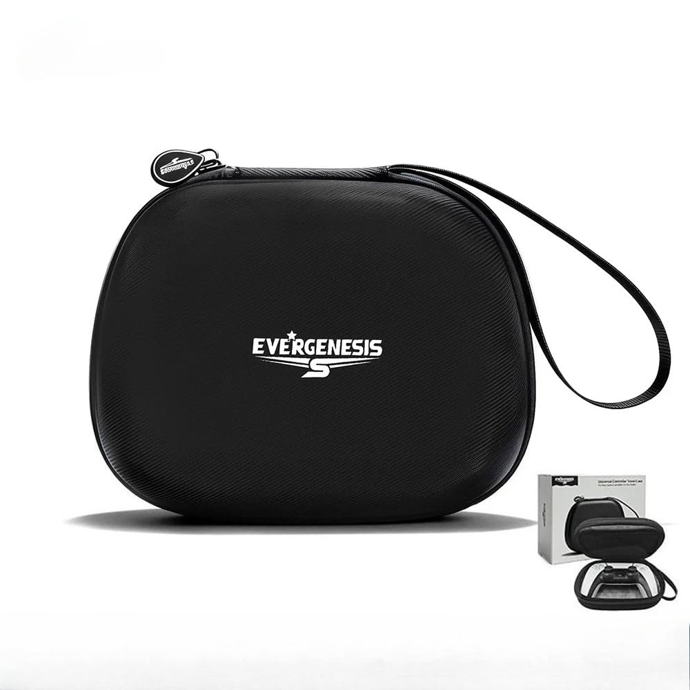 DLDER Shockproof EVA Controller Carrying Case for PS5/Switch Pro with Anti-Scratch Velvet Lining & Accessory Pocket Bag