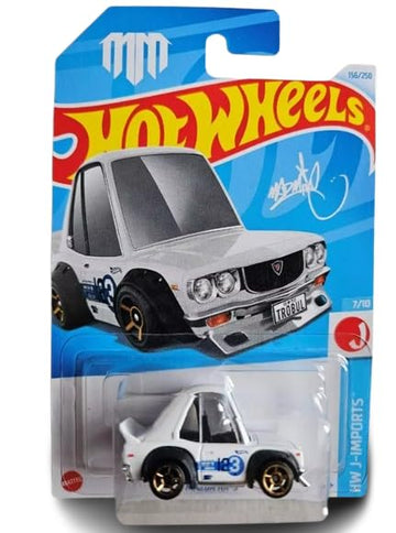 Hot Wheels Mazda RX-3 (White Tooned), J-Imports 7/10