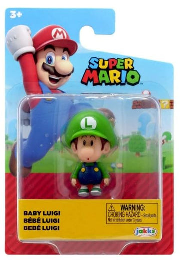 SUPER MARIO 2.5 inch Mini Action Figure - Baby Luigi - Packaging May Vary Collectable Toy