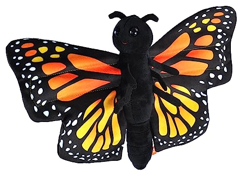 Wild Republic Huggers Monarch Butterfly Stuffed Animal - 8"