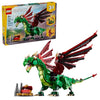LEGO Creator 3 in 1 Medieval Dragon Toy - Building Toy with 3 Build Options, Dragon, Sea Serpent, or Phoenix - Fantasy Set for Kids, Boys and Girls