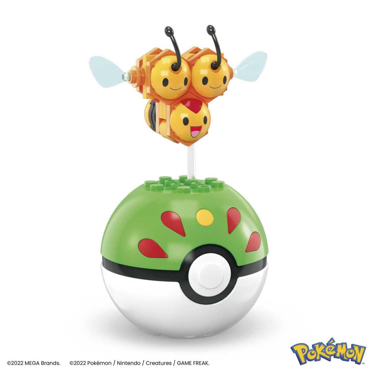 Mega Construx Pokemon Series 17 Combee Figure Building Set with Friend Poke Ball