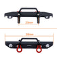 RZXYL Aluminum Alloy Front Bumper for Axial SCX24 Deadbolt AXI90081 1/24 RC Crawler Car Upgrades (Black)