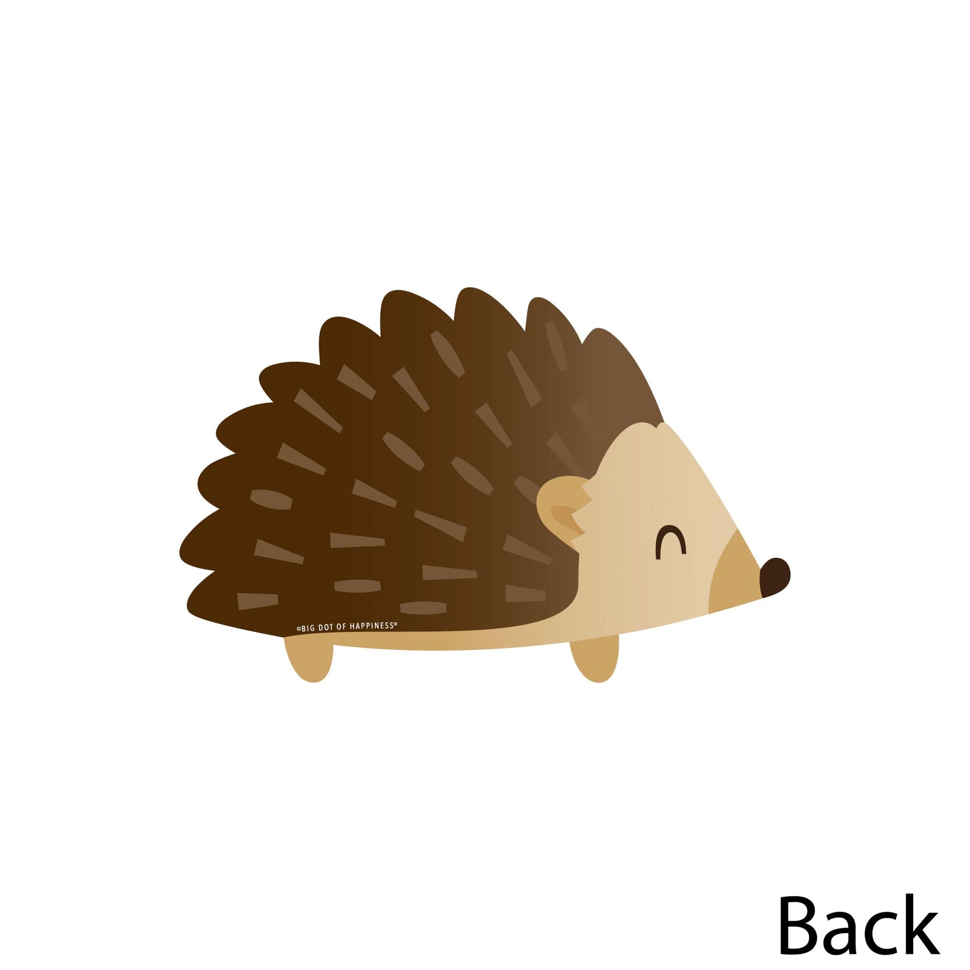 Big Dot of Happiness Forest Hedgehogs - Decorations DIY Woodland Birthday Party or Baby Shower Essentials - Set of 20