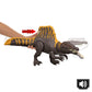 Mattel Jurassic World Rebirth Dinosaur Toy, Tail Thrasher Spinosaurus Action Figure with 2 Attack Moves, Movie-Accurate & Posable, Digital Play