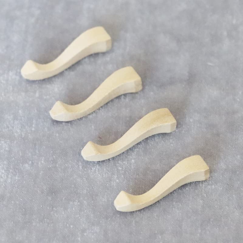 AirAds Dollhouse 1:12 Miniature Furniture Legs Chair Cabinet Table Stool Legs Unfinished Wood