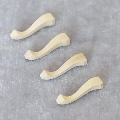 AirAds Dollhouse 1:12 Miniature Furniture Legs Chair Cabinet Table Stool Legs Unfinished Wood