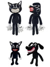 EICHIMEOW 4PCS Siren Head Plush Toys Family Cartoon Cat Cartoon Dog