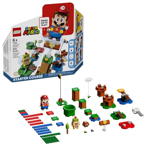 LEGO Super Mario Adventures with Mario Starter Course Set, Buildable Toy Game, Birthday Gift for Super Mario Bros. Fans and Kids Ages 6 and Up