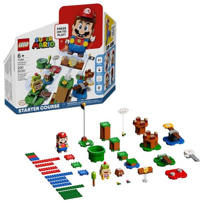 LEGO Super Mario Adventures with Mario Starter Course Set, Buildable Toy Game, Birthday Gift for Super Mario Bros. Fans and Kids Ages 6 and Up