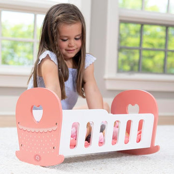 Fat Brain Toys Emery's World - Pretend & Play Cradle for 12 to 16 inch Dolls