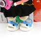 niannyyhouse 20cm Plush Doll Shark Shoes Sandals Slippers 8in Soft Stuffed Plush Toy Accessories Dress Up (Gray)