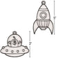 Fun Express Outer Space Suncatcher Kit Makes 24