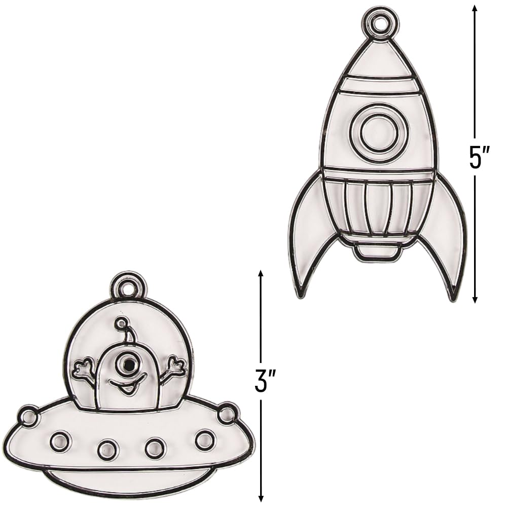 Fun Express Outer Space Suncatcher Kit Makes 24