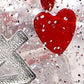 Poly Set - Hearts w/Silver (7)