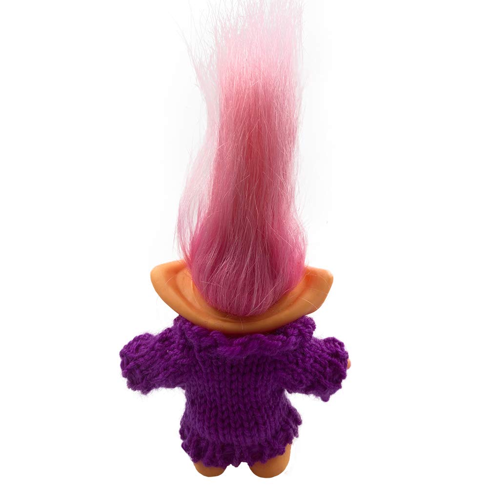 Yintlilocn 3.9in Retro Troll Dolls,Lucky Vintage 80s Troll Dolls