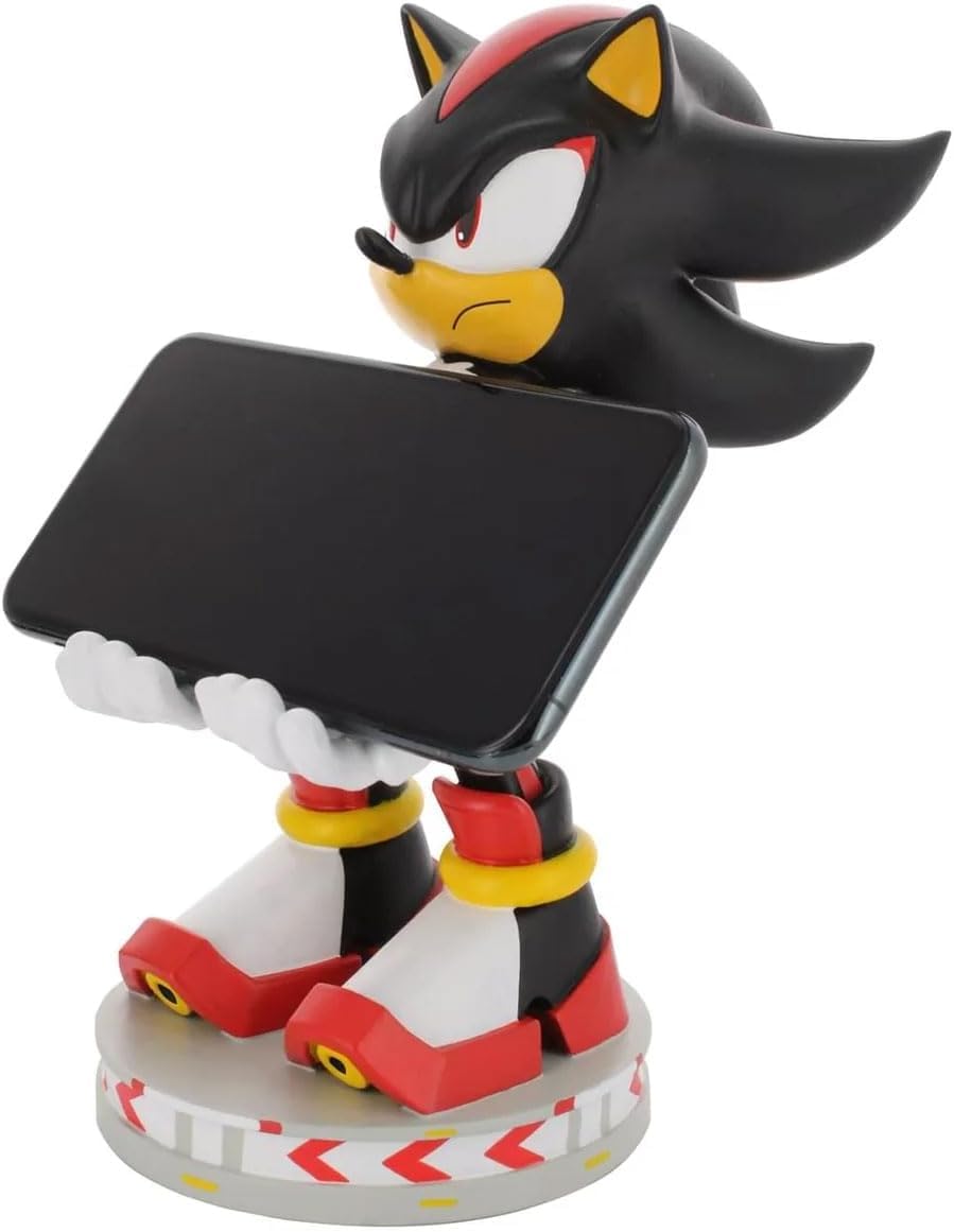 Exquisite Gaming Shadow the Hedgehog Controller Holder, SEGA Phone Stand & Cable Guy Figure