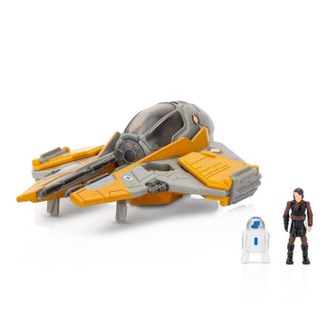 Star Wars Micro Galaxy Squadron Anakin's Jedi Interceptor (Armada Edition) Mystery Bundle - 3-Inch and 2.5-Inch Vehicles with Accessories (Amazon