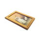 SXFSE Dollhouse Decoration Accessories, 1:12 Doll House Miniature Painted Wooden Frame Mural Accessories(Brown)