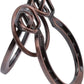 2Pcs Red Copper Lock Puzzle Metal Ring Solution Intellectual Deduction Unlock Puzzle Brain Tease Unlock Horseshoe Buckle Gift, Assembly