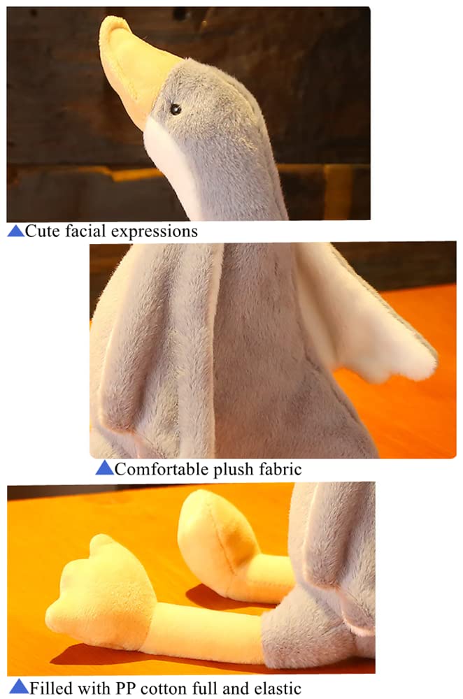 NatureMan 19.7" Swan Stuffed Animal, Cute Soft Goose Toy Plushie Pillow Doll ThrowHugging Cushion Birthday Gifts - Perfect Companion for Kids, Babies