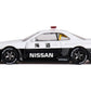 Skyline GT-R (R34) Kaido Works (V2 Aero) RHD (Right Hand Drive) Black and White Japan Police (Designed by Jun Imai) Kaido House Special 1/64 Diecast