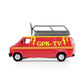 Greenlight Collectibles 54110-D 1:64 Scale Garbage Pail Series 7 - Dish Grace - 1976 Dodge B-100 with Roof Mounted Satellite Dish