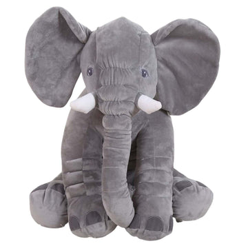 HWHXCZYH Elephant Stuffed Animal 16-Inch - Ultra Soft Gray Elephant Plush Toy, Cute Hugging Pillow & Room Decor, Cuddly Toy Gift for Kids, Boys,