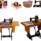 Black 1:12 Mini Lovely Alloy Sewing Machine Miniature Dollhouse Model Decoration Interior Decoration Accessories Convenient