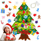 MYHJL DIY Felt Christmas Tree Merry Christmas Decoration for Home Xmas Gifts Cristmas Tree Ornaments New Year 2024(02#)