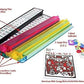 usamjtable 166 Tiles American Mahjong Set in Red Soft Light Weight Bag, 4 Color All in One Pushers Racks Western Mahjongg