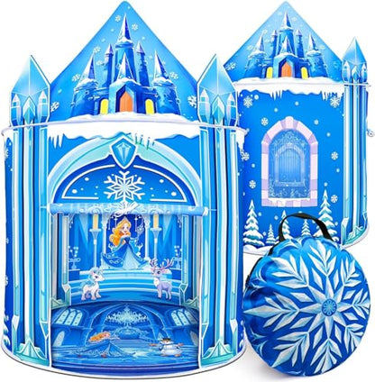 Mnagant Princess Play Tent,Kids Toys for Girls,Ice Castle Kids Tent Indoor and Outdoor, Large Imaginative Playhouse 51" X 40" with Carrying Bag