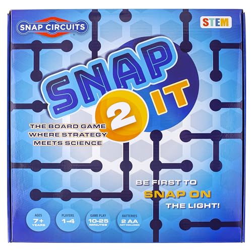 Snap 2 It® Board Game, Game of The Year Finalist, A Race to Light Up The Game, Will You Be First?, for Kids and Adults - Promotes Creativity