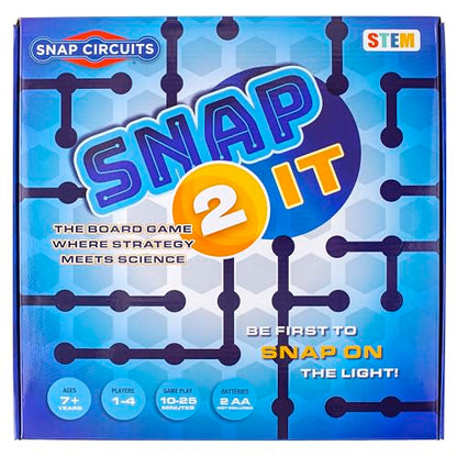 Snap 2 It® Board Game, Game of The Year Finalist, A Race to Light Up The Game, Will You Be First?, for Kids and Adults - Promotes Creativity